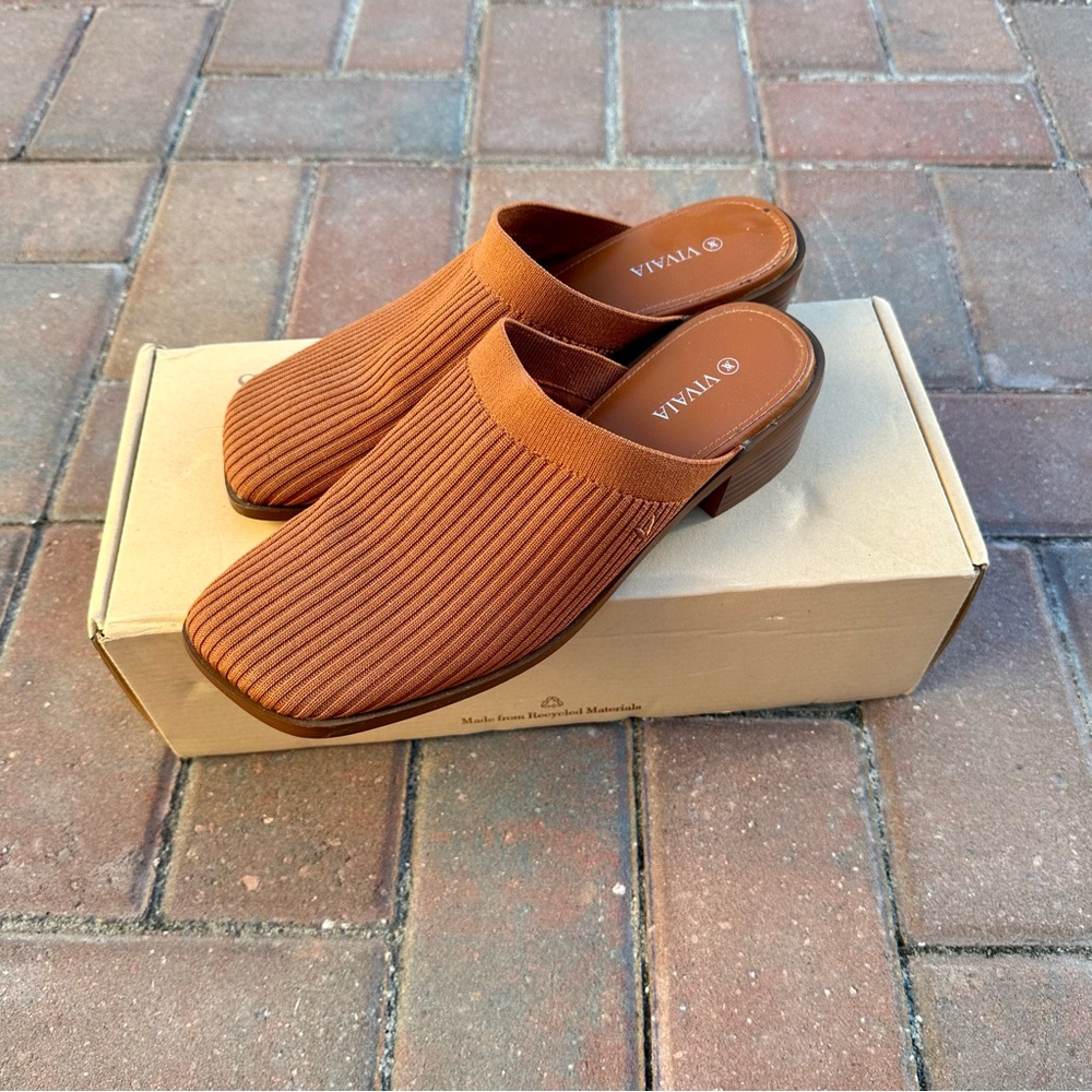 Copper knit mules | Vivaia